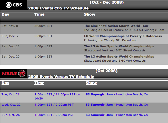 2008 dom tv sched 1