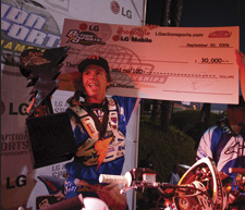 fmx podium with check